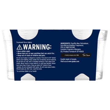 Glade Clean Linen Candles Value Pack, 2 pk