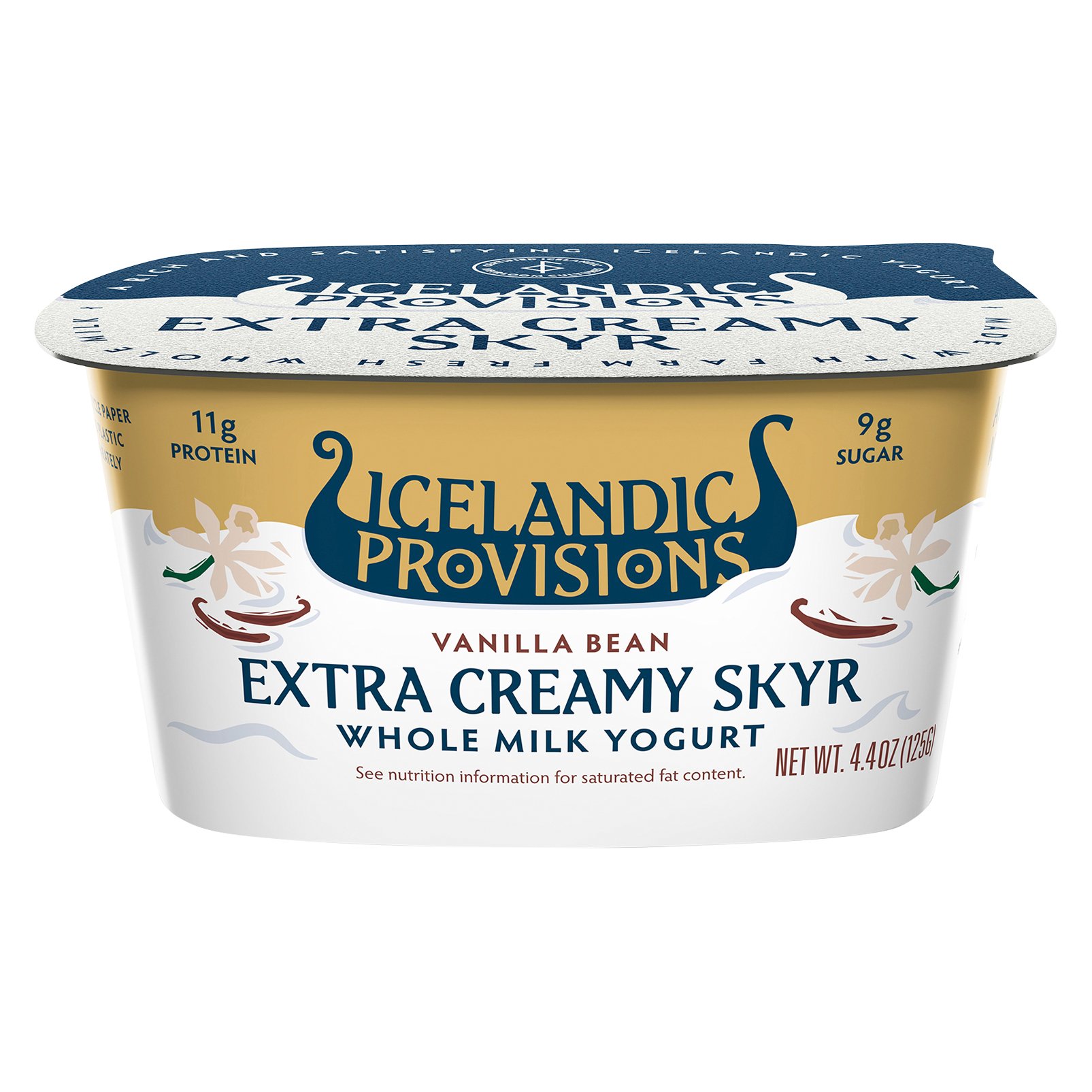 Icelandic Provisions Extra Creamy Skyr Vanilla Bean Shop Yogurt at