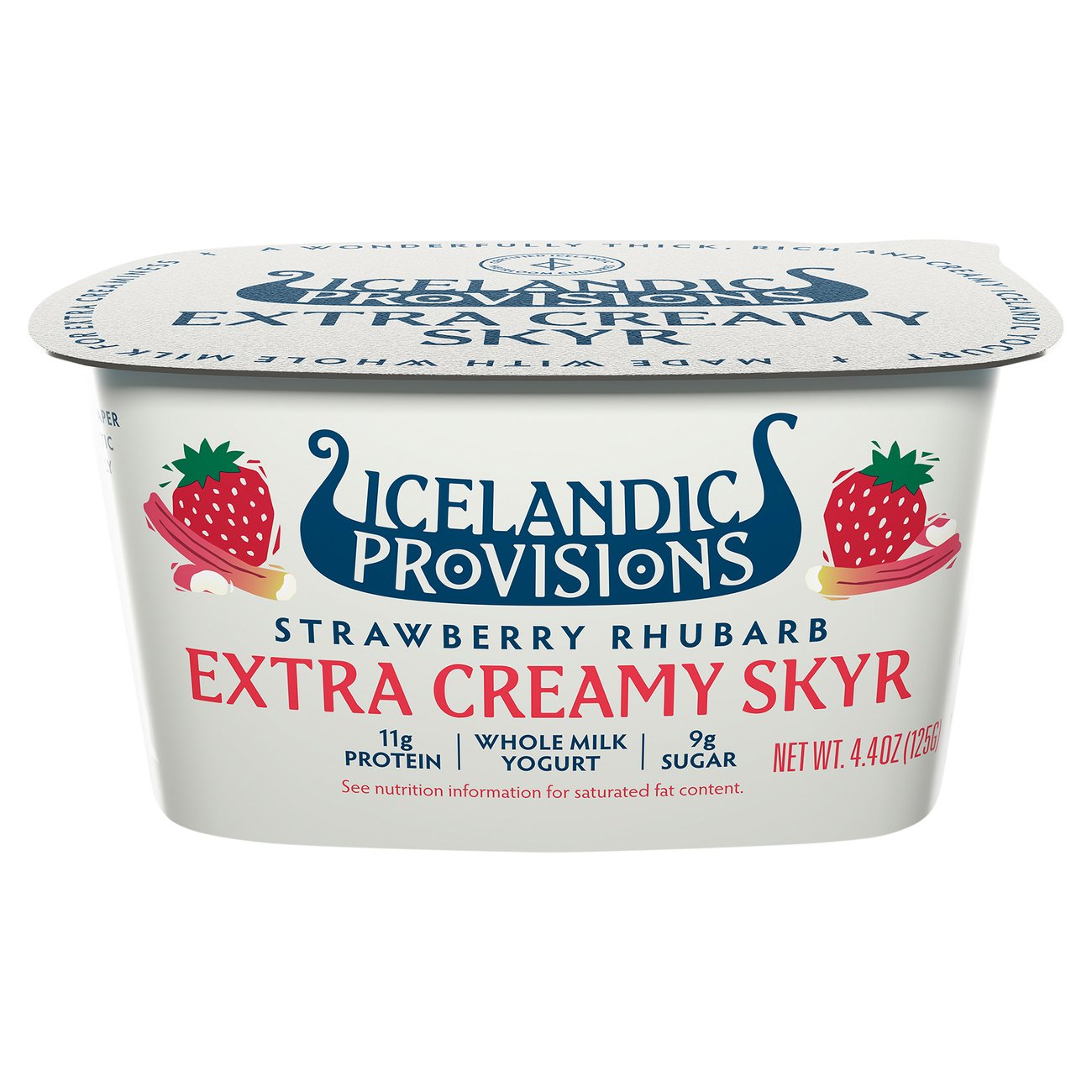 Icelandic Provisions Strawberry Rhubarb Krimi Skyr - Shop Yogurt at H-E-B