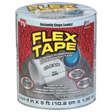 Flex Seal Clear Flex Tape, 4" x 5'