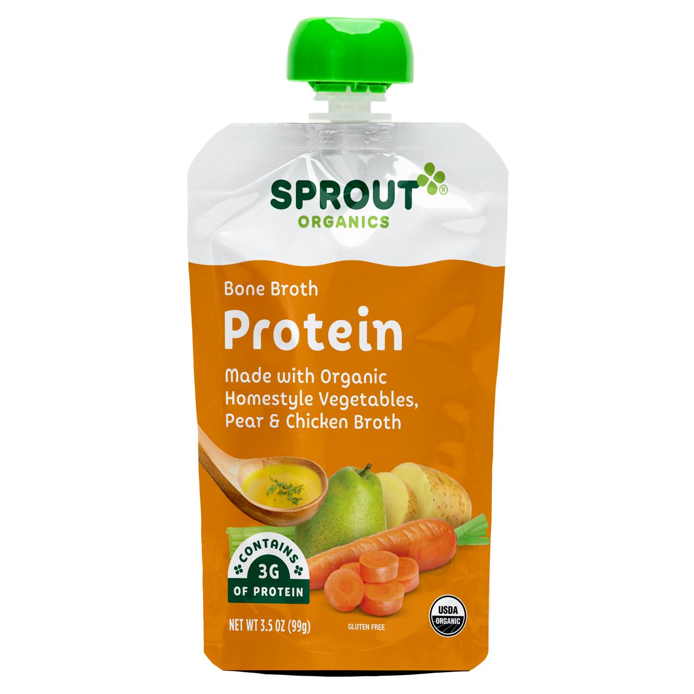 Sprout Organics Protein Pouch Homestyle Vegetables & Pear with