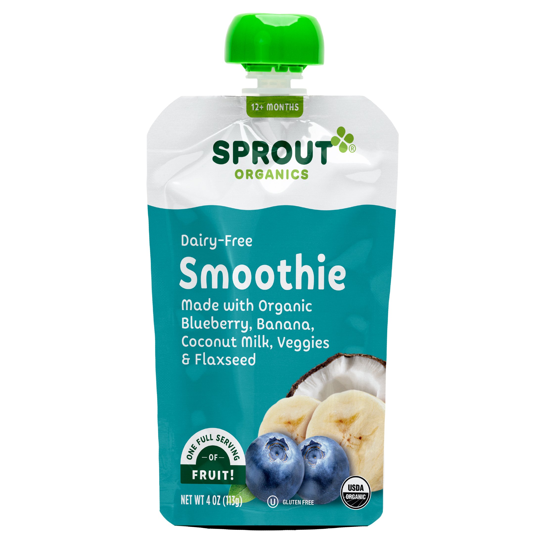 Sprout Smoothie Blueberry Banana with Coconut Milk Pouch Shop Toddler