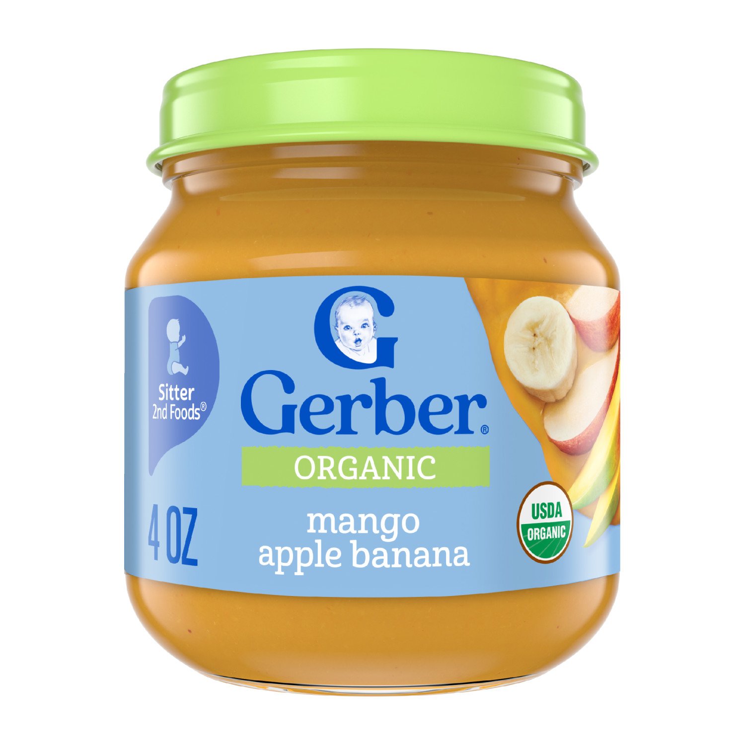 Gerber Organic for Baby Wonderfoods 2nd Foods Mango Apple & Banana