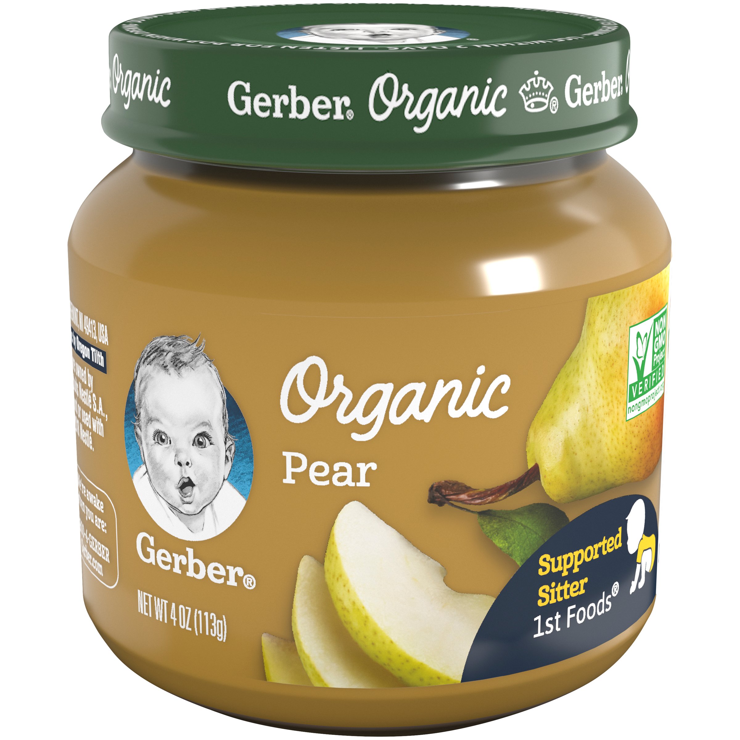 Gerber 1st Foods Organic Pear Baby Food - Shop Baby Food at H-E-B