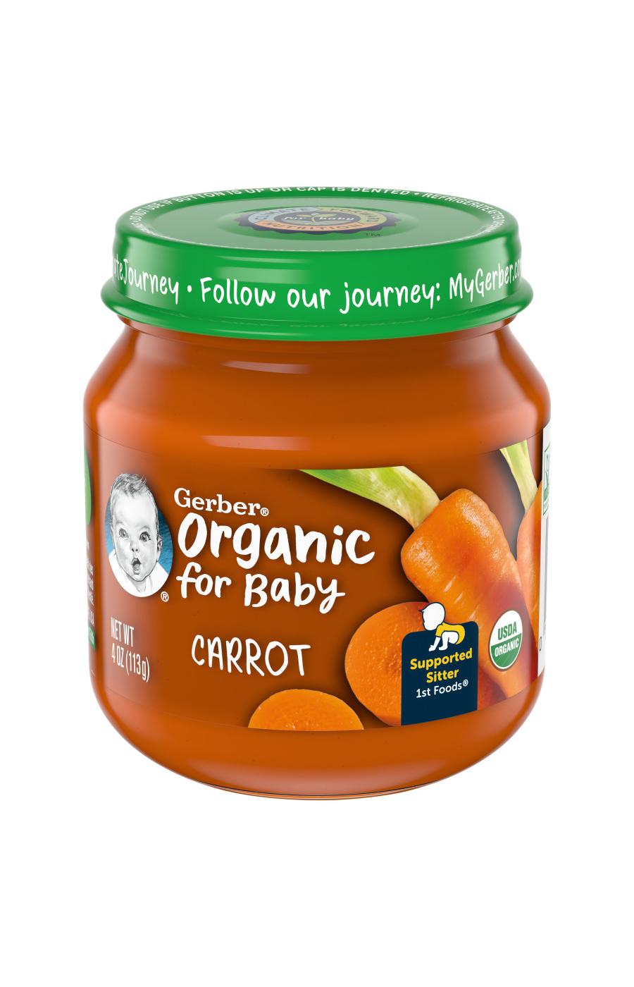 Gerber Organic for Baby 1st Foods - Carrot; image 1 of 8