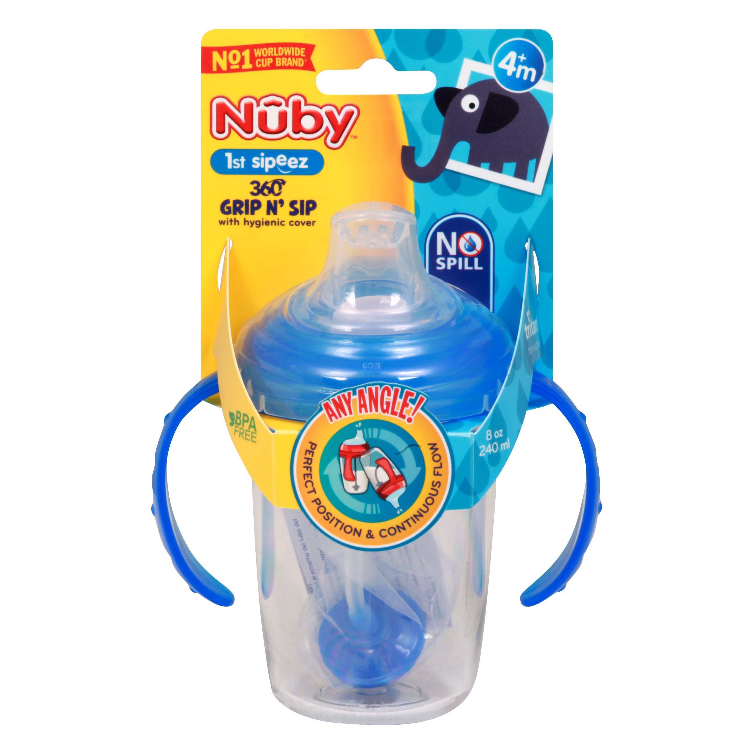 Nuby 360 grip n sip cup shop cups at h e b