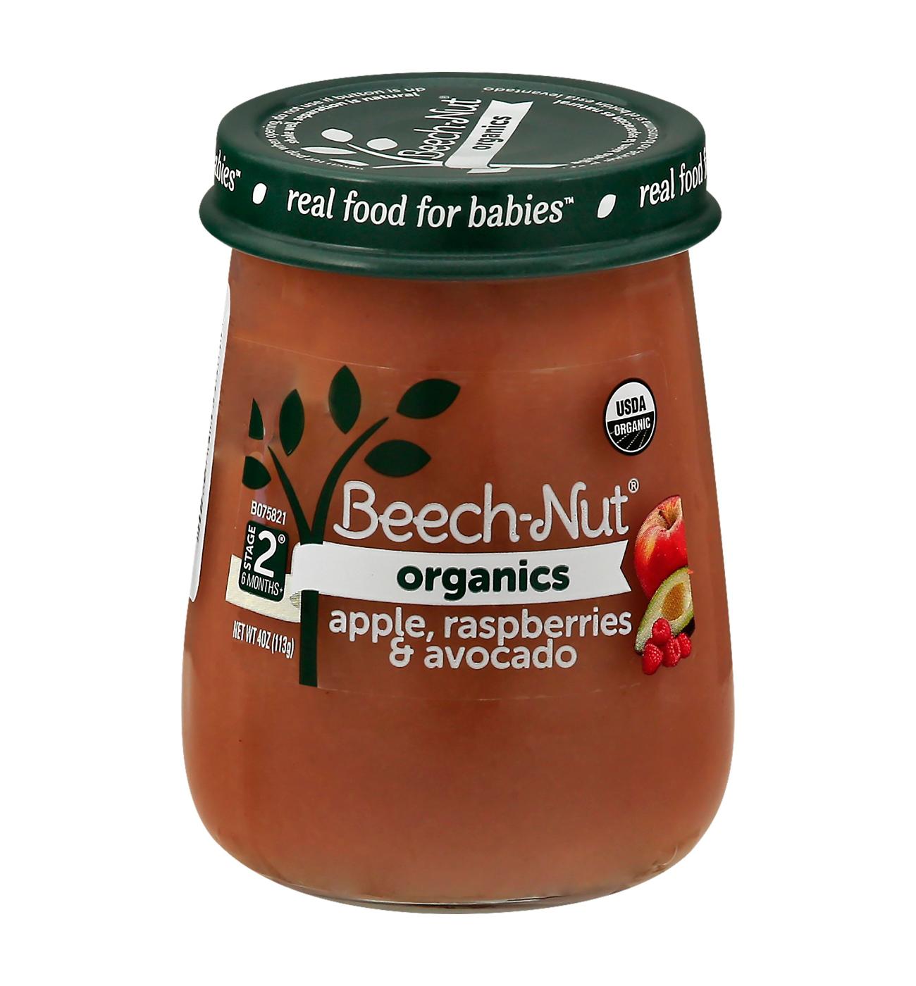 Beech-Nut Organics Stage 2 Baby Food - Apple Raspberries & Avocado; image 1 of 3
