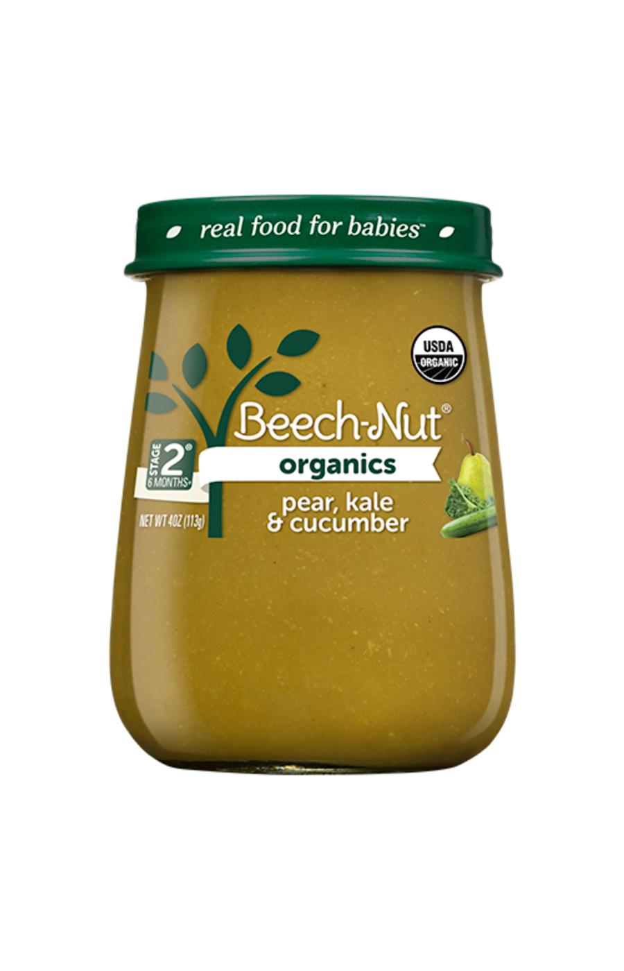 Beech-Nut Organics Stage 2 Baby Food - Pear Kale & Cucumber; image 1 of 3