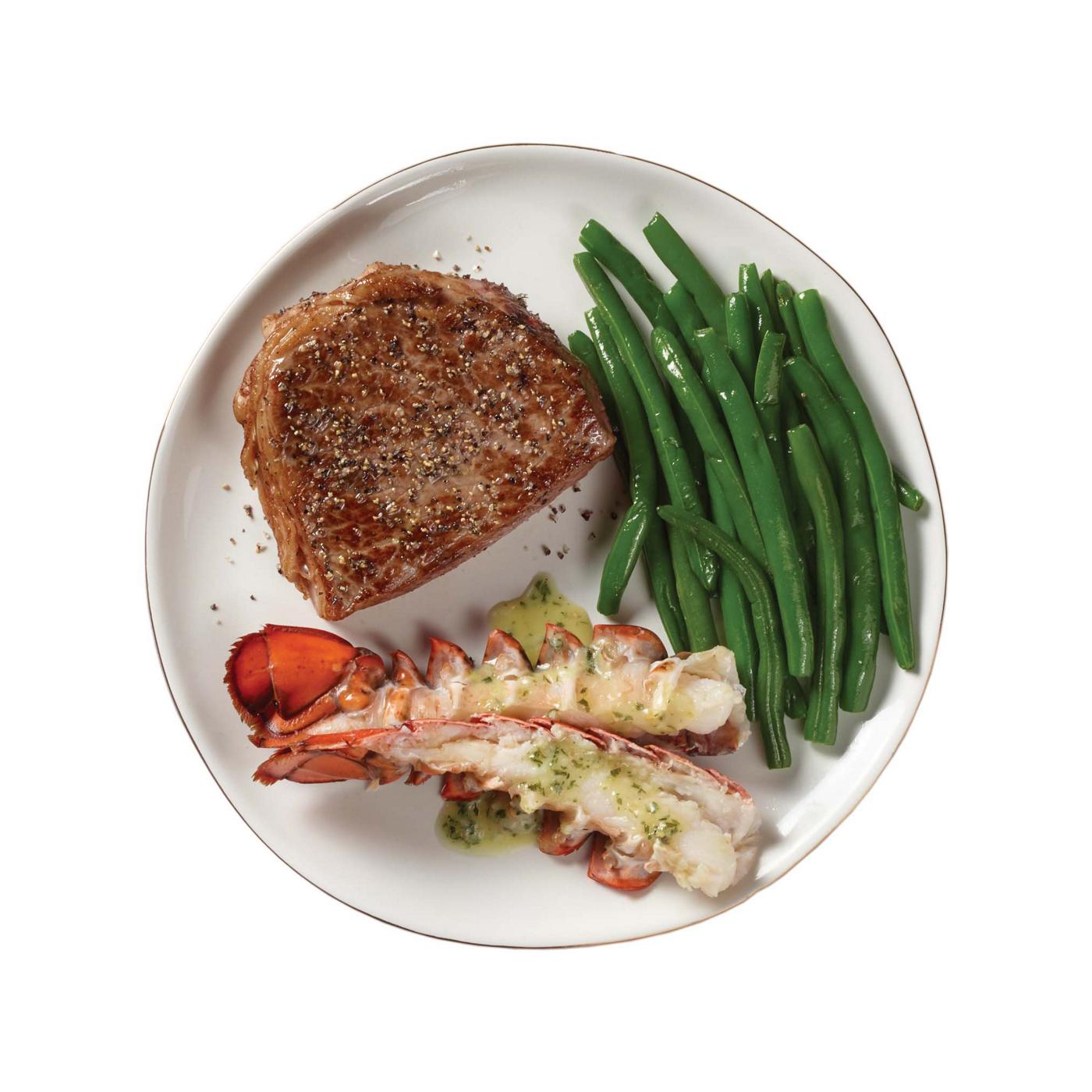 Meal Simple by H-E-B Choice New York Strip Steak and Lobster with Green Beans; image 3 of 3