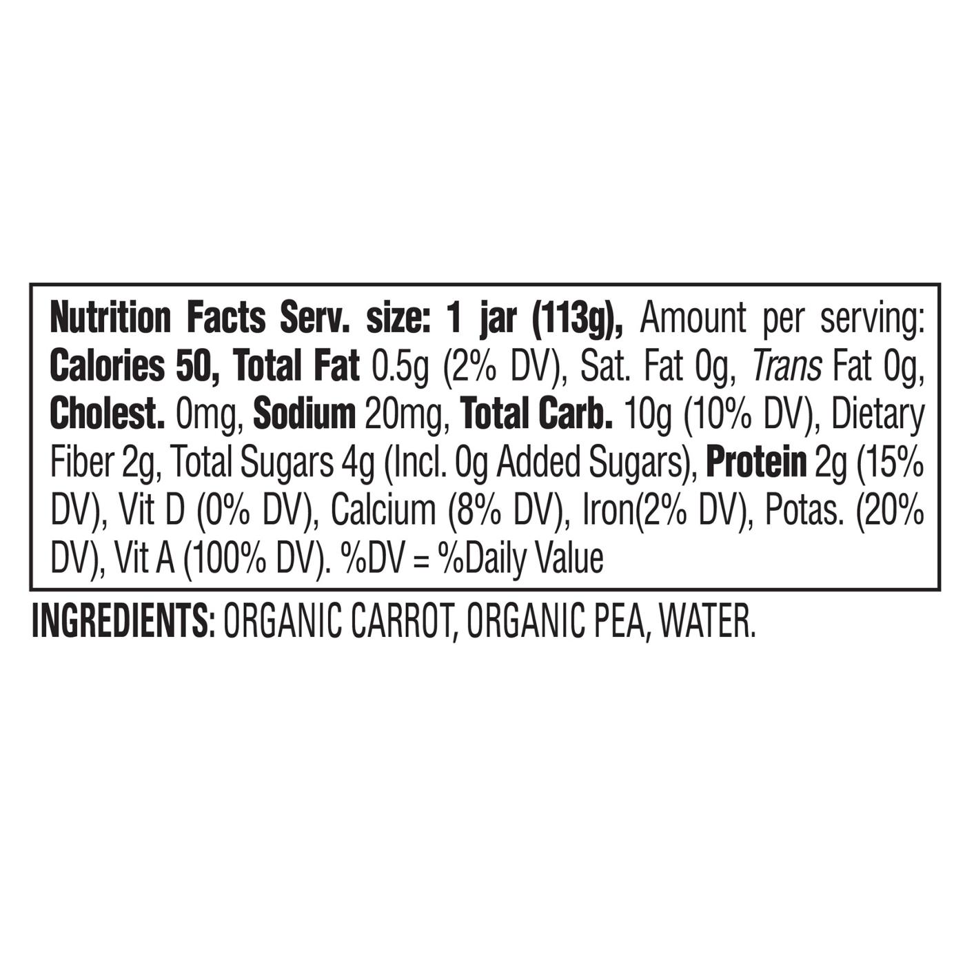 Happy Baby Organics Stage 2 Baby Food - Carrots & Peas; image 2 of 2