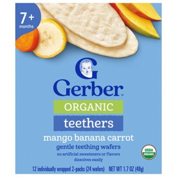 Gerber Organic for Baby Teethers - Mango Banana & Carrot