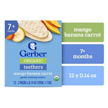 Gerber Organic for Baby Teethers - Mango Banana & Carrot