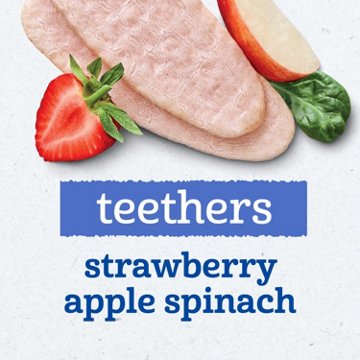 Gerber Snacks for Baby Teethers - Strawberry Apple & Spinach, 12 pk