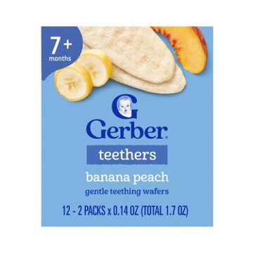Gerber Snacks for Baby Teethers - Banana & Peach