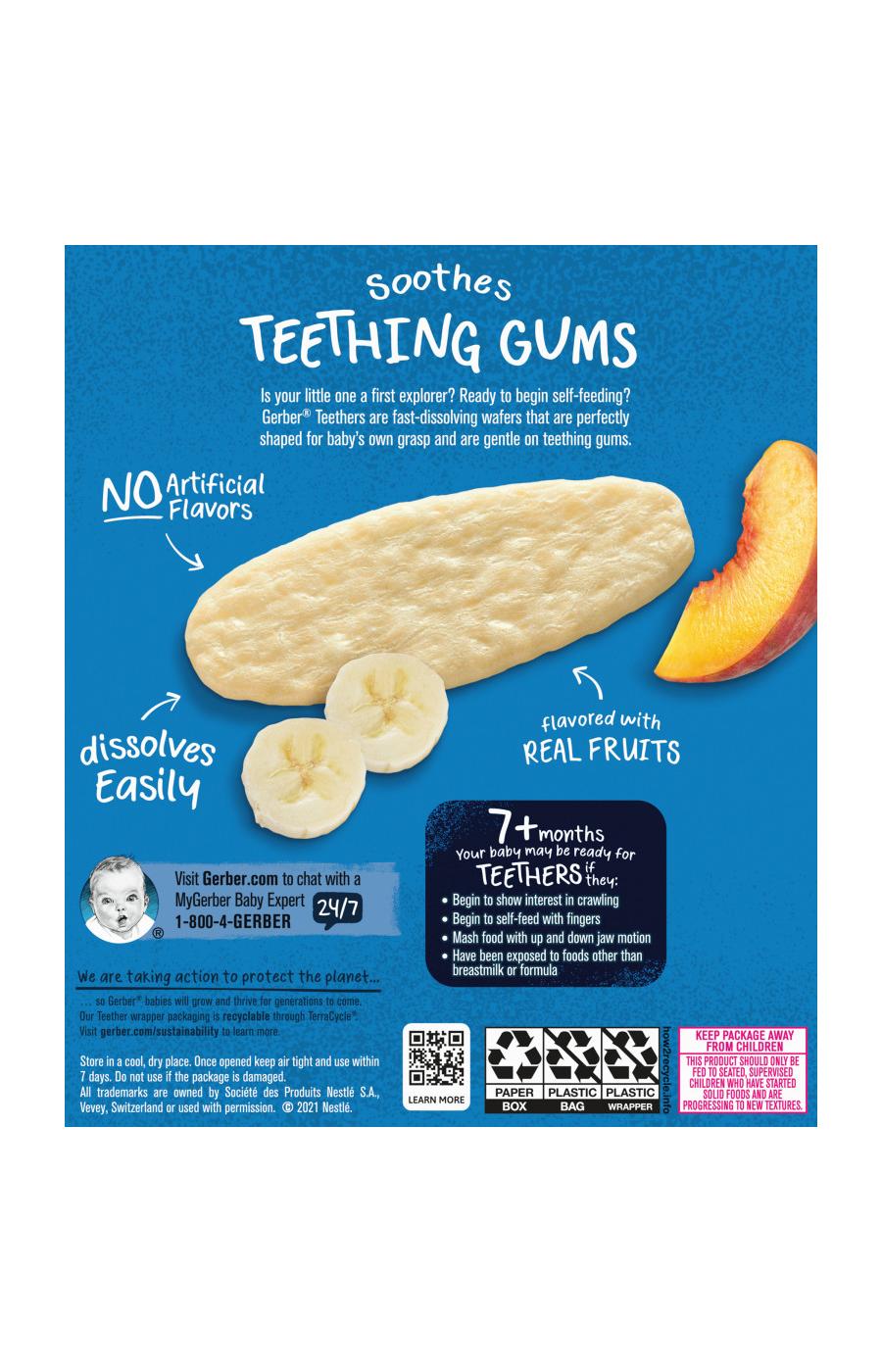 Gerber Snacks for Baby Teethers - Banana & Peach; image 8 of 8