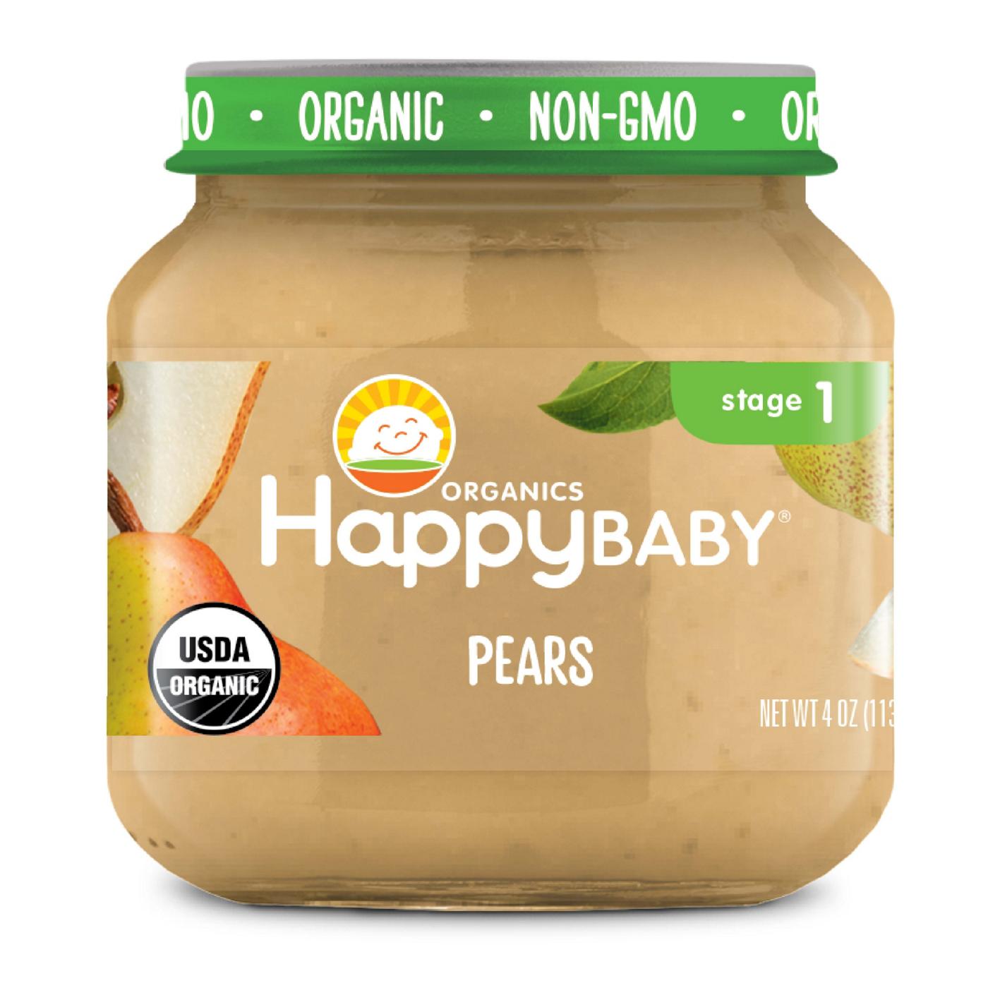 Happy Baby Organics Stage 1 Baby Food - Pears; image 1 of 2