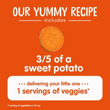 Happy Baby Organics Stage 1 Sweet Potatoes Organic Baby Food Jar