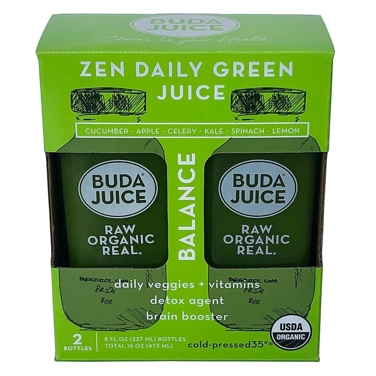 Buda Juice Zen Daily Green, 8 Oz - Shop Juice At H-E-B