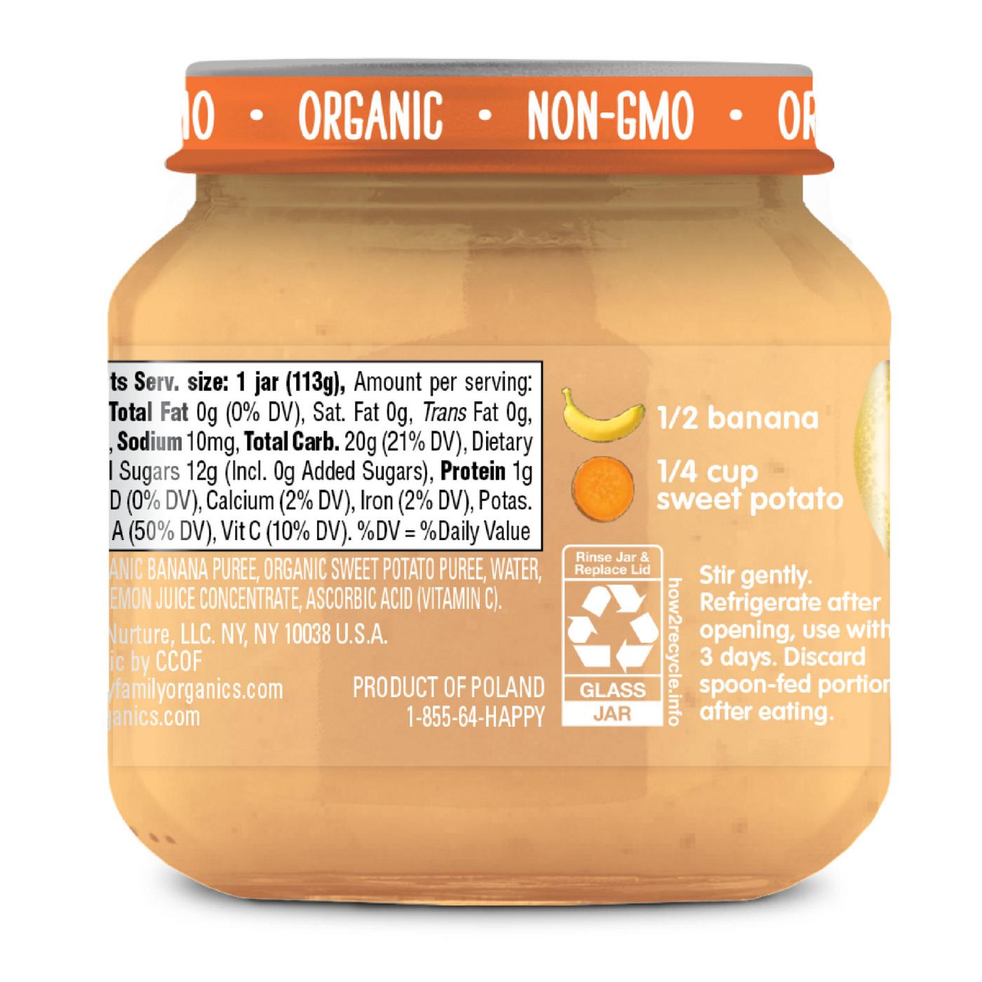 Happy Baby Organics Stage 2 Baby Food - Bananas & Sweet Potatoes; image 6 of 7