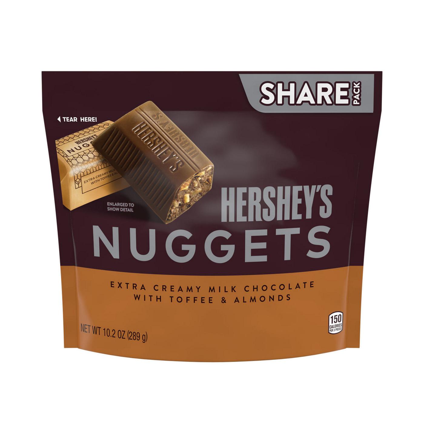 Hershey's Nuggets Milk Chocolate Toffee & Almonds Candy - Share Pack; image 1 of 7