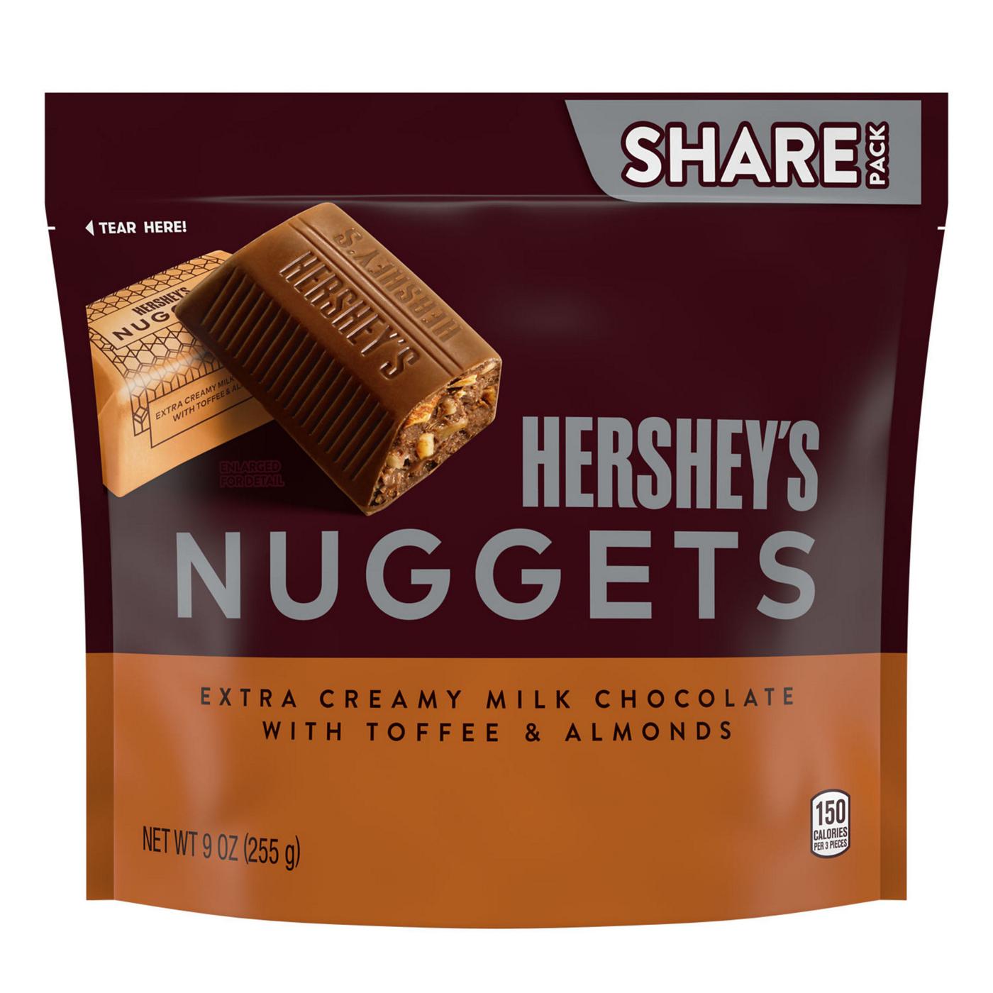 Hershey's Nuggets Milk Chocolate Toffee & Almonds Candy - Share Pack; image 7 of 9
