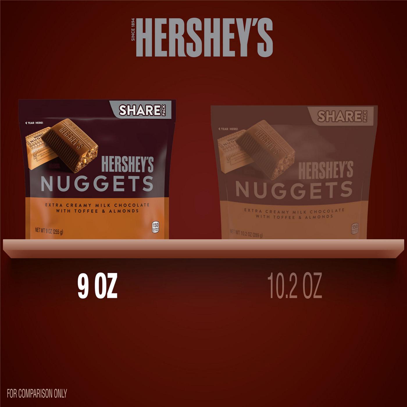 Hershey's Nuggets Milk Chocolate Toffee & Almonds Candy - Share Pack; image 9 of 9