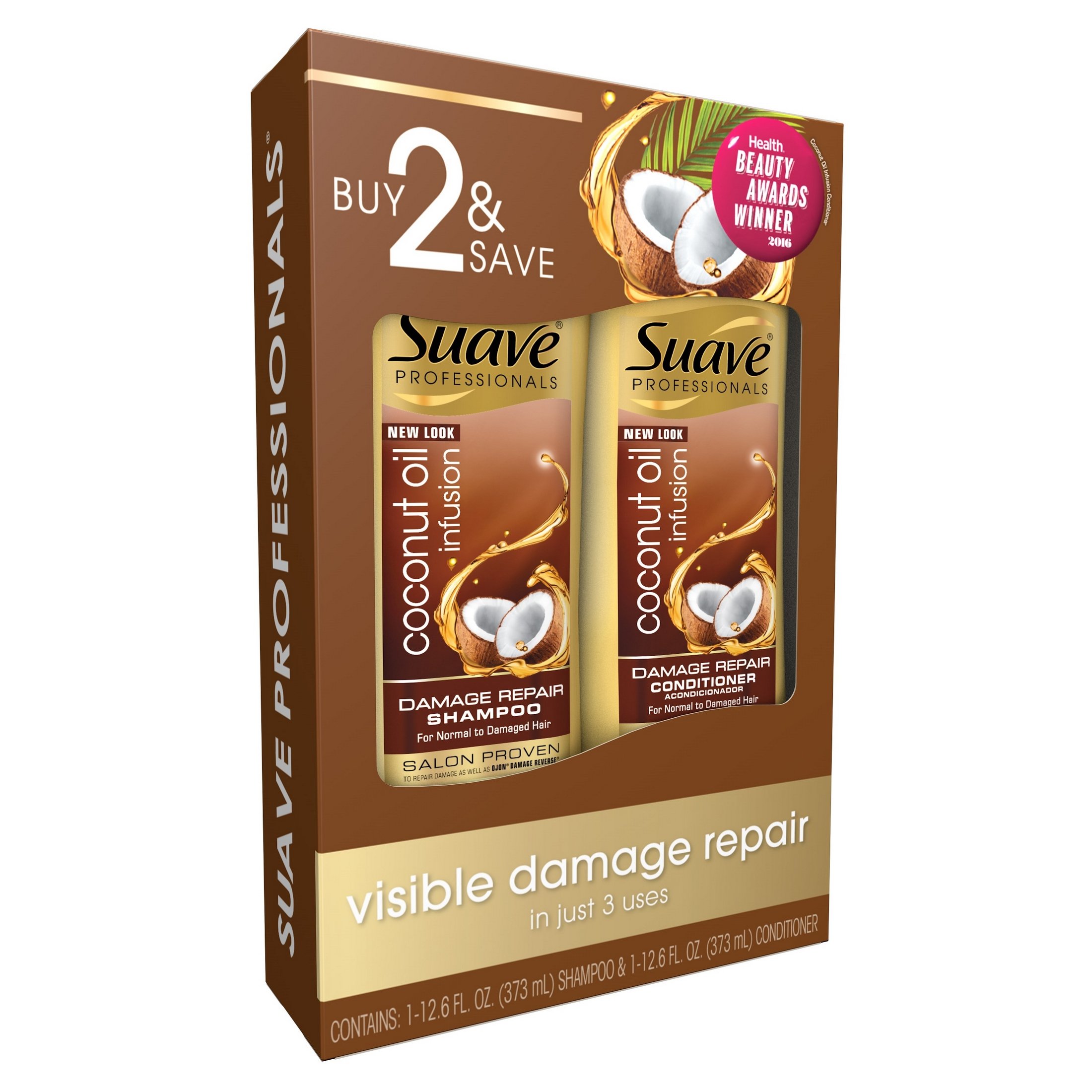 Suave Professionals Coconut Oil Shampoo and Conditioner 2 pk Shop