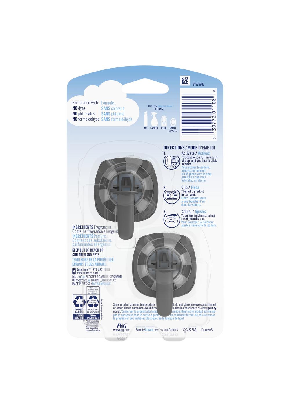 Febreze Car Vent Clip Air Fresheners - Bora Bora Waters; image 2 of 2