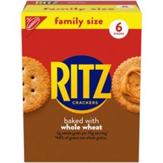 Ritz Whole Wheat Crackers Family Size, 19.3 oz | Low Prices