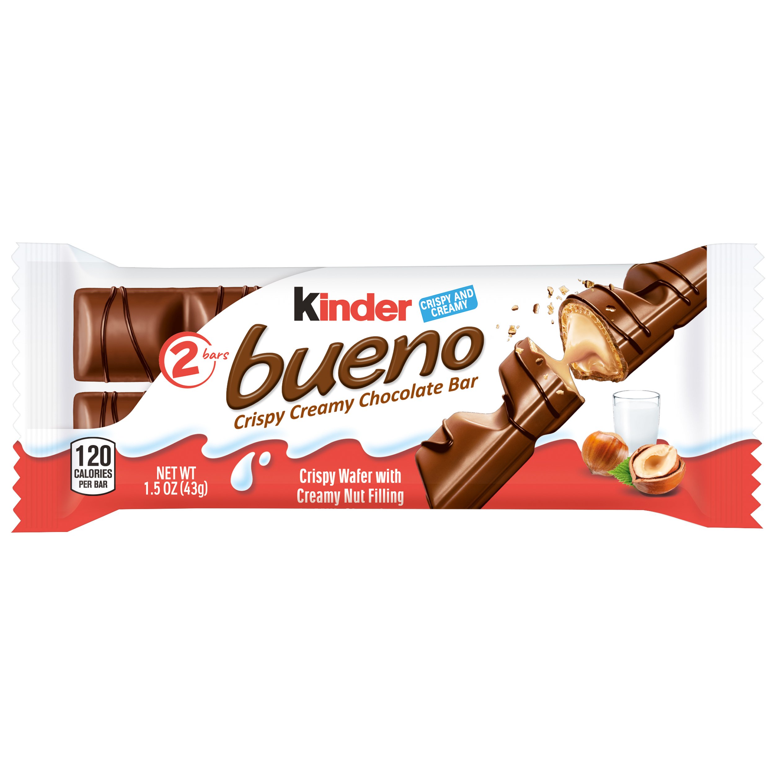 Barre chocolatée Chocolat au Lait KINDER BUENO