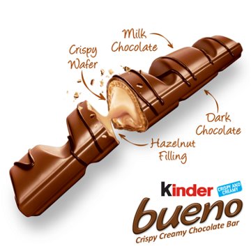 Kinder Bueno Crispy Chocolate Candy Bars
