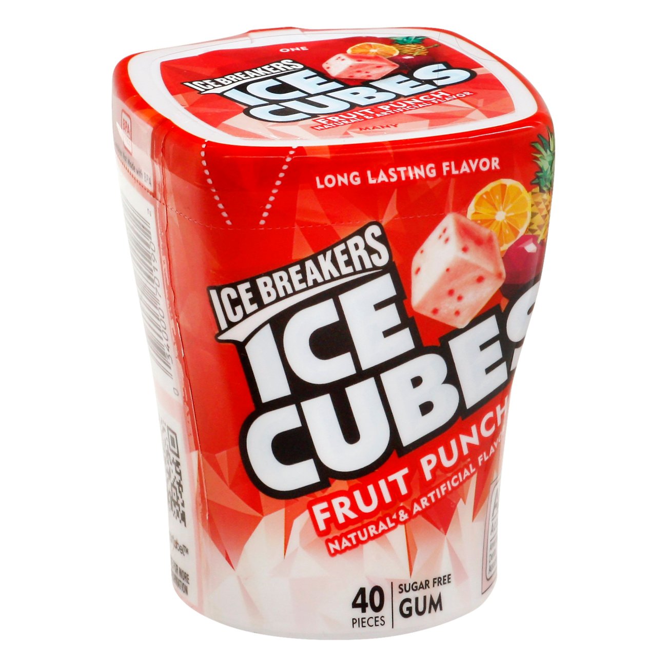 Ice Breakers Ice Cubes Fruit Punch Sugar Free Gum - Shop Gum & Mints At ...