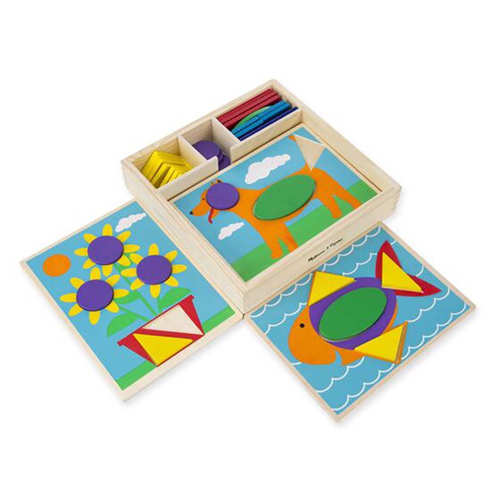 Melissa & Doug Beginner Pattern Blocks Shop Playsets at HEB