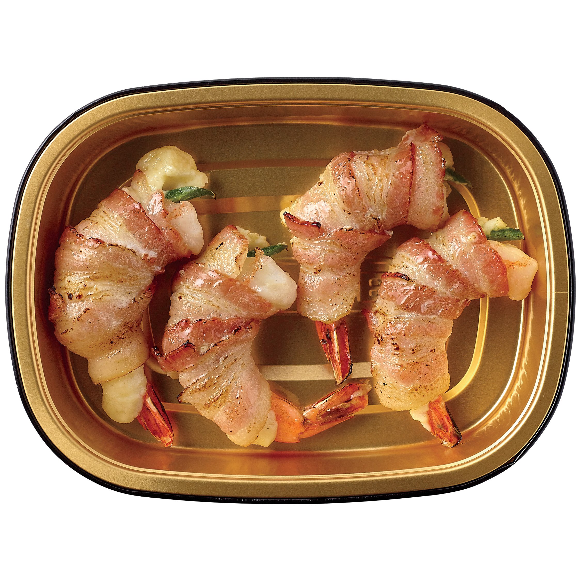 HEB Meal Simple Bacon Wrapped Shrimp with Monterey Jack Cheese and