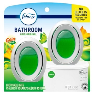 Febreze Bathroom Air Freshener - Gain Original Scent, 2 ct