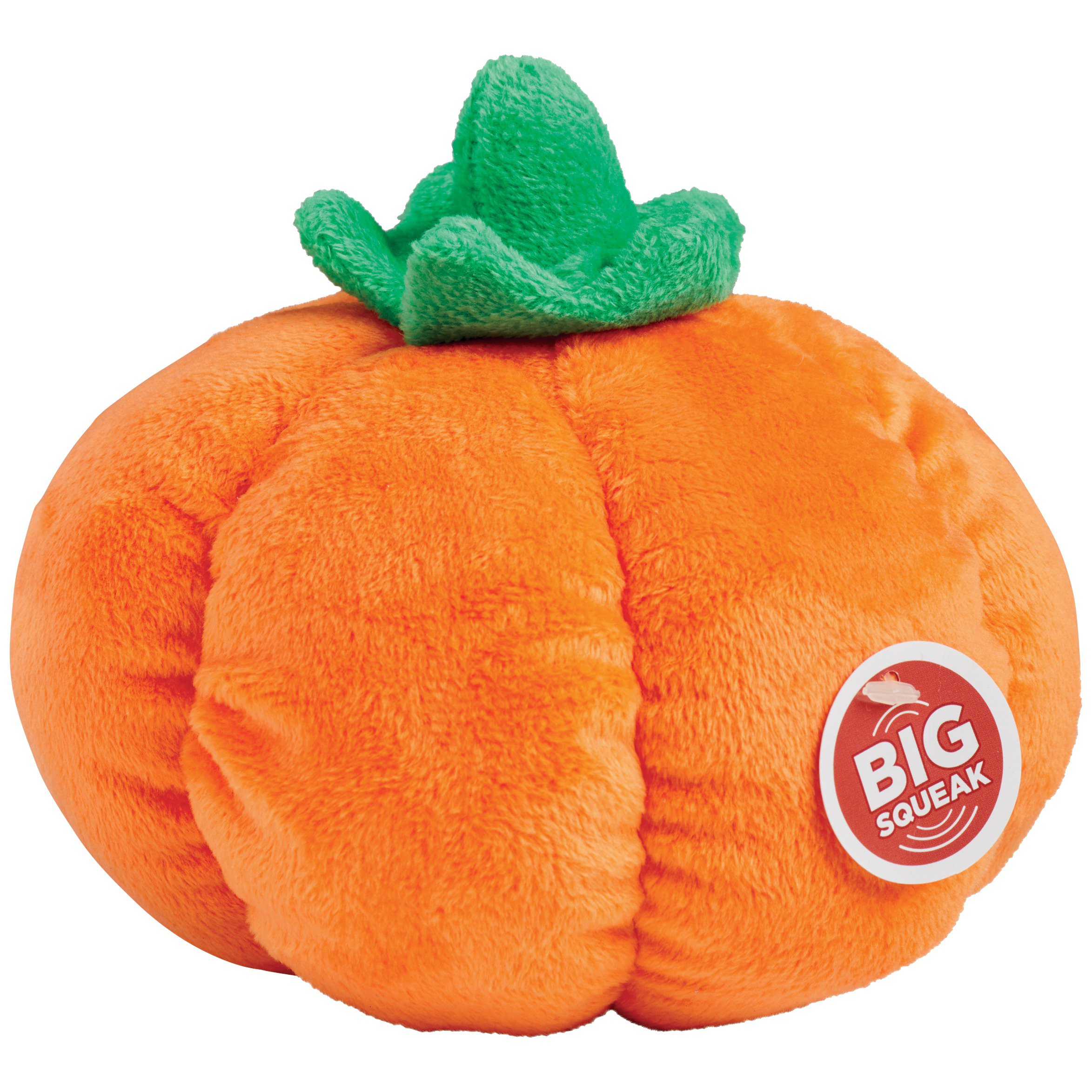 stuffed pumpkin dog toy