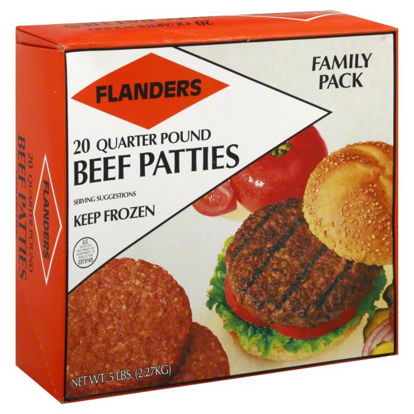 Flanders Quarter Pound Beef Patties - Shop Beef & veal at H-E-B