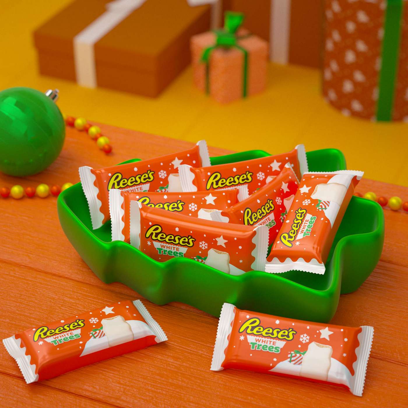 Reese's White Creme Peanut Butter Tree Christmas Candy; image 4 of 7