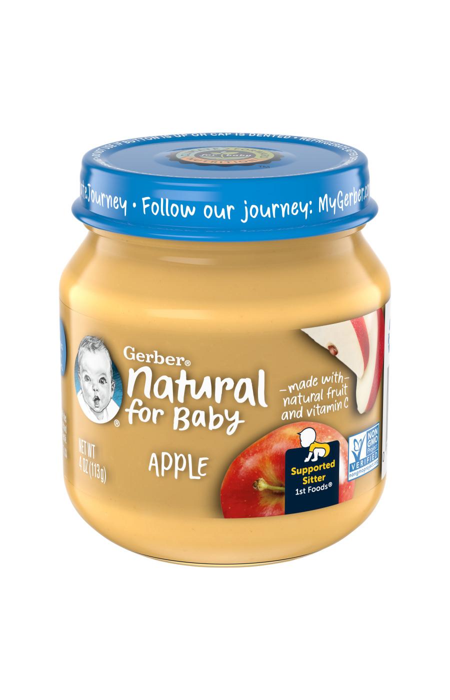 Gerber Natural for Baby 1st Foods - Apple; image 1 of 8