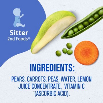 Gerber Natural for Baby 2nd Foods - Pear Carrot & Pea