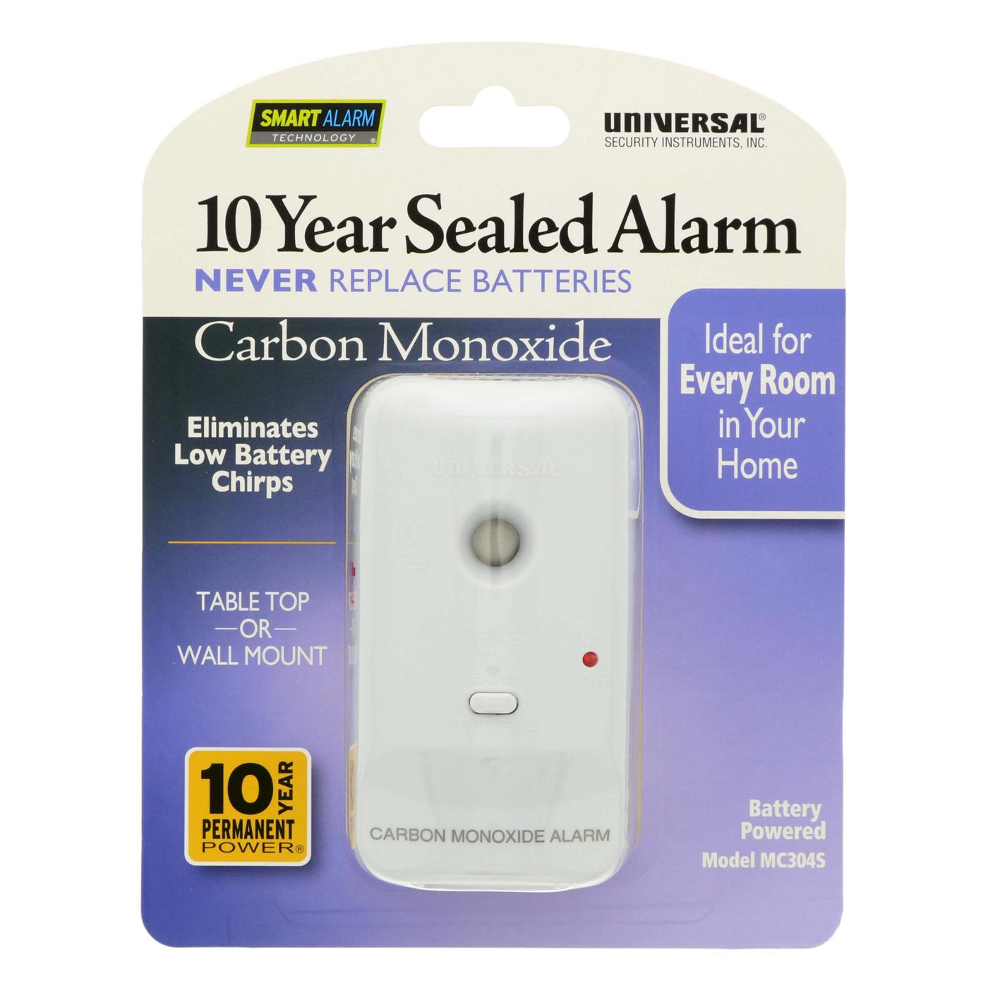 Universal Security Intruments Carbon Monoxide Sealed Alarm; image 1 of 2