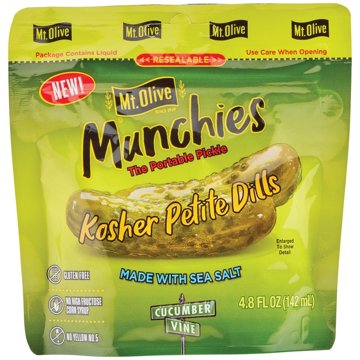 Mt. Olive Munchies Kosher Petite Dills, 4.8 oz