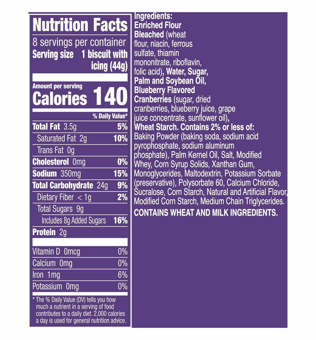 Pillsbury Blueberry Sweet Biscuits with Icing; image 5 of 5