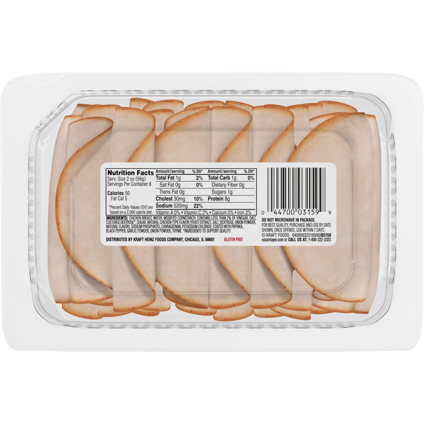 Oscar Mayer Deli Fresh Rotisserie Seasoned Chicken Breast Lunch Meat - Family Pack; image 6 of 6