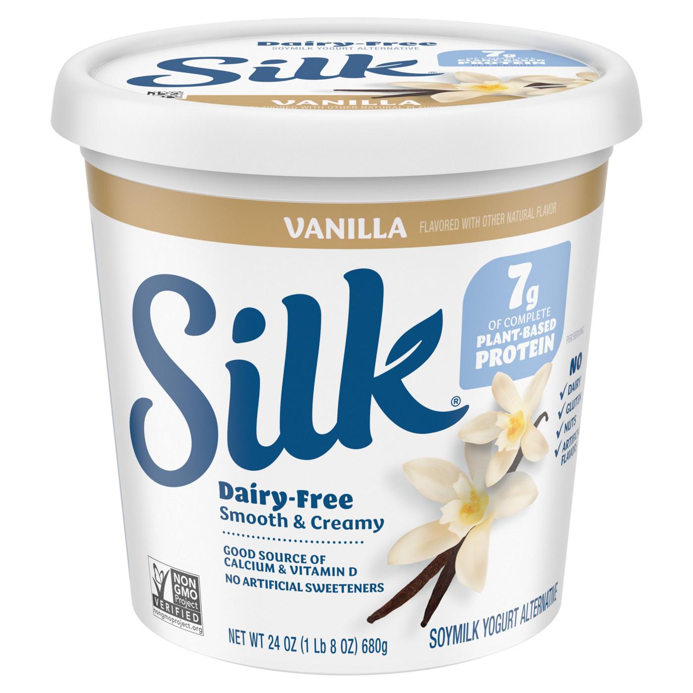 Silk Vanilla Soymilk Yogurt Alternative; image 7 of 9