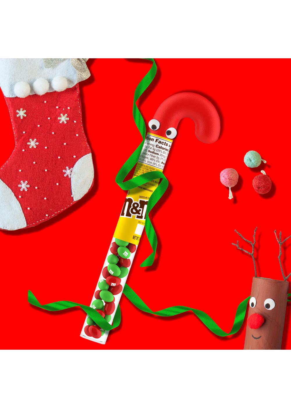 M&M'S Peanut Milk Chocolate Holiday Candy Cane; image 6 of 10