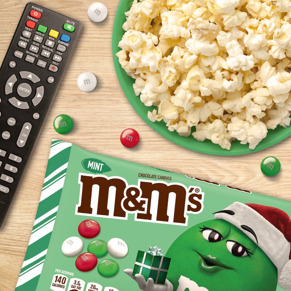 M&M'S Mint Chocolate Candy Holiday Bag - Shop Candy at H-E-B