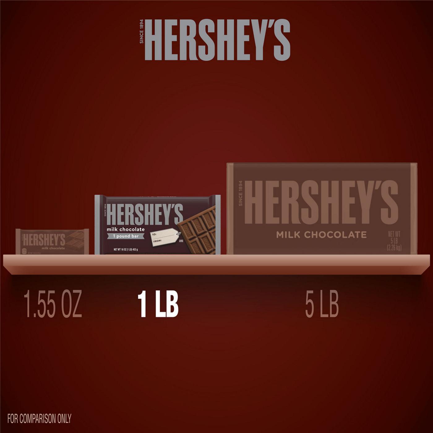 Hershey's One Pound Milk Chocolate Christmas Candy Bar; image 10 of 13