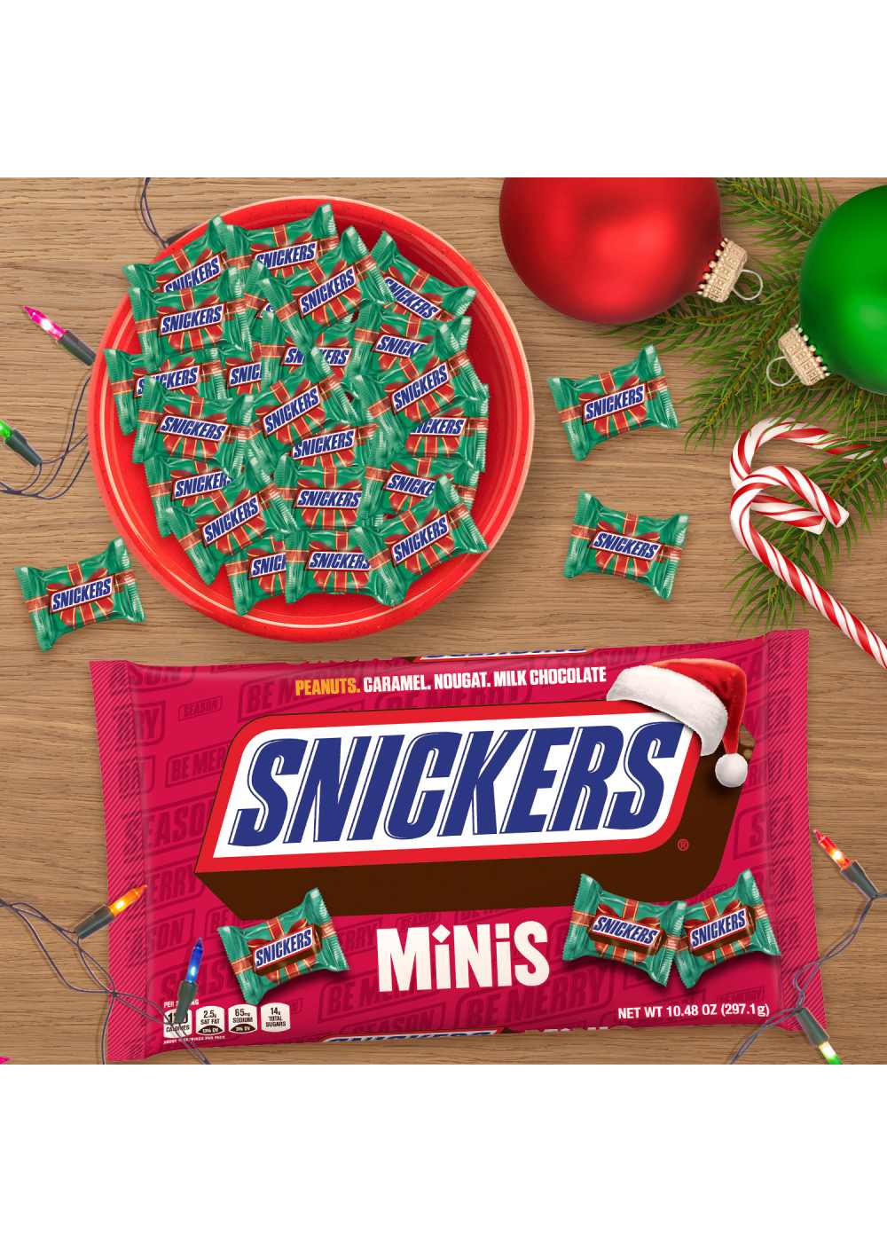 Snickers Minis Milk Chocolate Holiday Candy; image 2 of 7