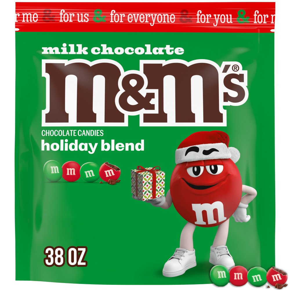 M&M'S Holiday Milk Chocolate Christmas Candy Party Size Bag Shop